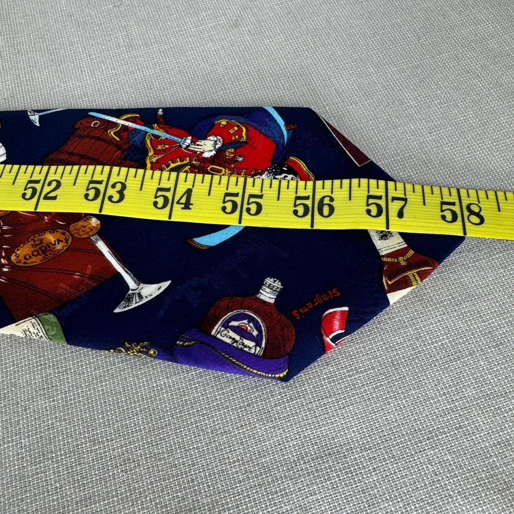 Vintage Nicole Miller Seagrams silk‎ tie 1994